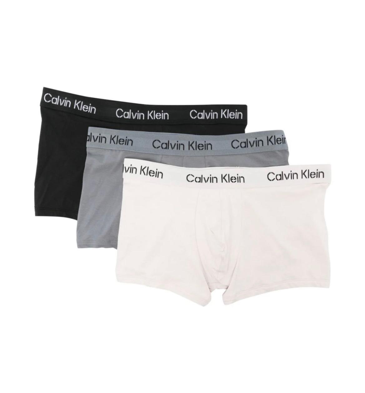 Calvin Klein Cotton Stretch Low Rise Trunks, Pack of 3